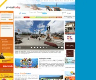 Phukettoday.com(Phuket business directory and search phuket information services) Screenshot