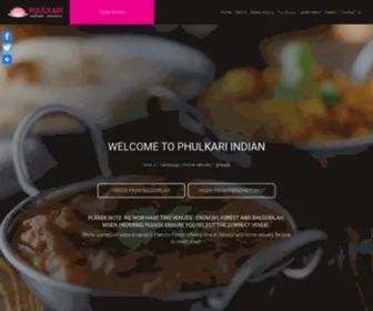 Phulkari.com.au(Phulkari Indian) Screenshot