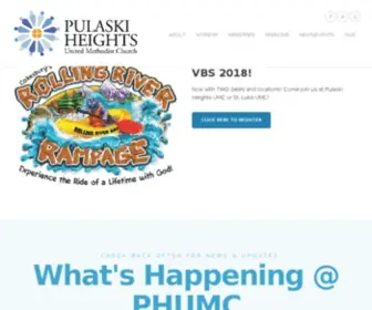 Phumc.com(Pulaski Heights United Methodist Church) Screenshot