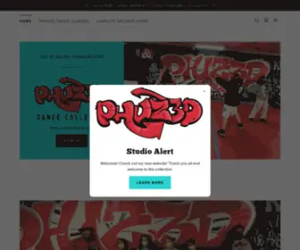 Phuz3DDancecollective.com(Phuz3d Dance Collective) Screenshot