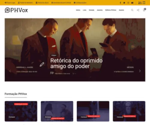 Phvox.com.br(Página Inicial) Screenshot