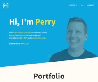 Phwebs.co.uk(Portfolio of Perry Harlock) Screenshot