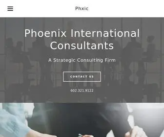 Phxic.com(A Strategic Consulting Firm) Screenshot