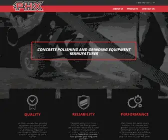 Phxindustries.com(Meuleuses à béton) Screenshot