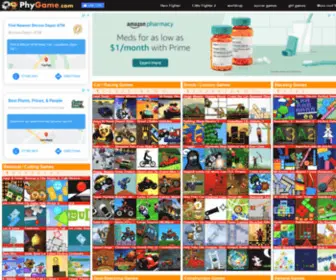 PHygame.com(Phygames means physics games or physics) Screenshot