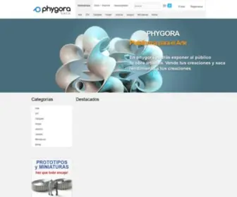 PHygora.com(Marketplace, Repositorio y Servicio de impresión 3D) Screenshot