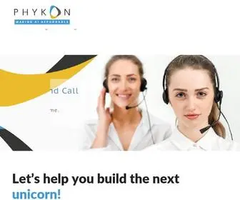 PHykon.com(RPA-powered Contact Centre) Screenshot