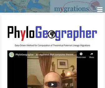 PHylogeographer.com(Discover the Path of Your Ancestors) Screenshot