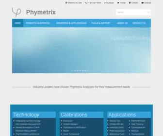 PHymetrix.com(Phymetrix Moisture Analyzers) Screenshot