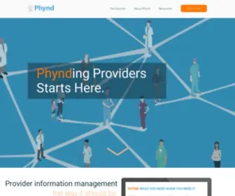 PHYND.com(Healthcare Provider Information Management) Screenshot