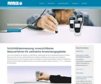 PHynix.de(Schichtdickenmessung: Messverfahren für viele Anwendungsgebiete) Screenshot