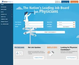 PHysemp.com(Physician Employment) Screenshot