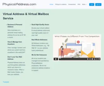 PHysicaladdress.com(Virtual Address) Screenshot