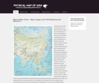 PHysicalmapofasia.com(Physical Map of Asia) Screenshot