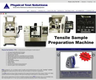 PHysicaltestsolutions.com(Universal Testing Machines) Screenshot