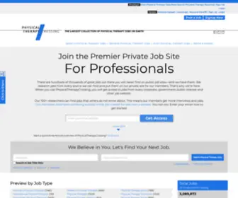 PHysicaltherapycrossing.com(Physical Therapy Jobs) Screenshot