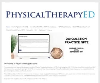 PHysicaltherapyed.com(PHysicaltherapyed) Screenshot