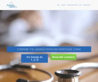 PHysicianbanks.com(Physician Mortgage Loans) Screenshot
