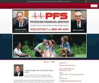 PHysicianfinancialservices.com(Physician Financial Services) Screenshot