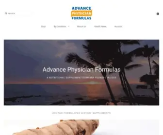 PHysicianformulas.com(Advance Physician Formulas) Screenshot