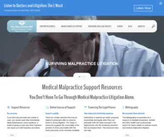 PHysicianlitigationstress.org(Surviving medical malpractice litigation) Screenshot