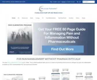 PHysiciannutrients.com(Nutrition for Brain Health and Pain Elimination) Screenshot