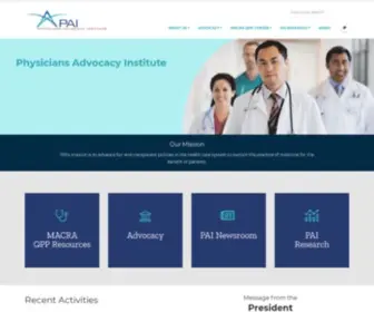 PHysiciansadvocacyinstitute.org(Physicians Advocacy Institute) Screenshot