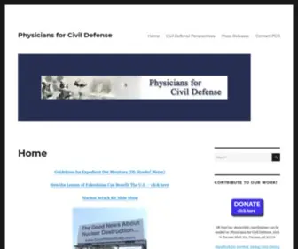 PHysiciansforcivildefense.org(Physicians for Civil Defense) Screenshot