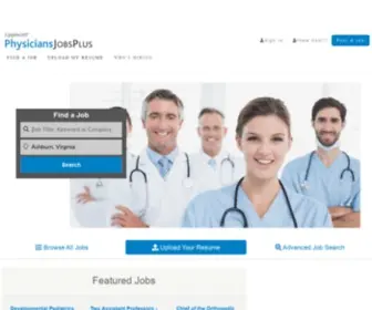 PHysiciansjobsplus.com(Search For Careers And Job Openings) Screenshot