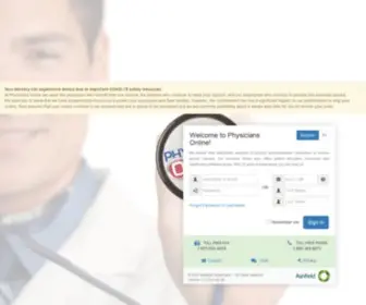 PHysiciansonline.ca(Physicians Online) Screenshot