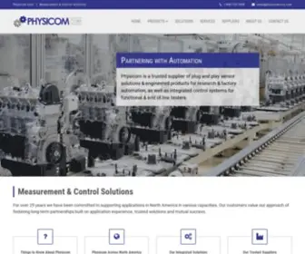 PHysicomcorp.com(Physicom Corp) Screenshot