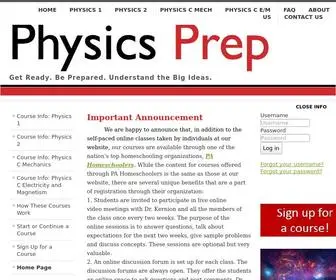 PHysics-Prep.com(PHysics Prep) Screenshot