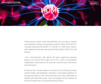 PHysics-Tutor.co.uk(Online physics tuition) Screenshot