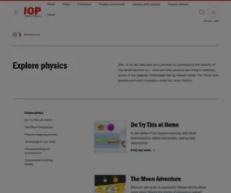 PHysics.org(Your guide to physics on the web) Screenshot