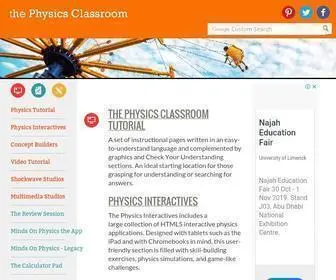 PHysicsclassroom.com(The Physics Classroom) Screenshot