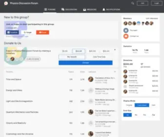 PHysicsdiscussionforum.org(Physics Discussion Forum) Screenshot