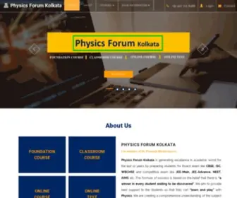 PHysicsforumkolkata.in(Physics Forum Kolkata) Screenshot