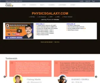 PHysicsgalaxy.com(Physics Galaxy) Screenshot
