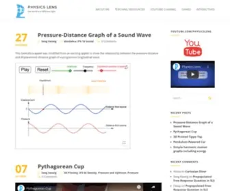 PHysicslens.com(The world in a different light) Screenshot