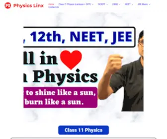 PHysicslinx.com(Physics Linx) Screenshot