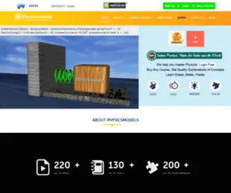 PHysicsmodels.com(Online Physics Tutorials.Physics Model) Screenshot
