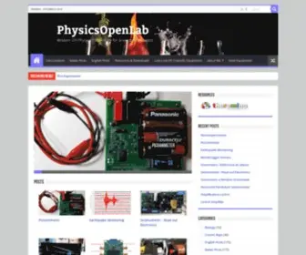PHysicsopenlab.org(Modern DIY Physics Laboratory for Science Enthusiasts) Screenshot