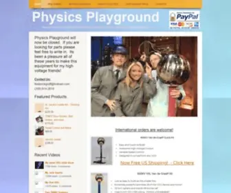 PHysicsplayground.com(Physics Playground for High Votlage Equipment) Screenshot