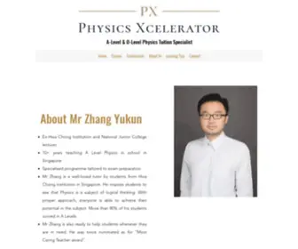 PHysicsXtuition.com(Best A and O Level Physics Tuition and Exam Preparation Specialist in Singapore) Screenshot