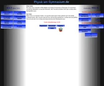 PHysik-AM-GYmnasium.de(Physik am) Screenshot