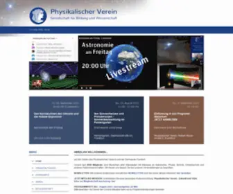 PHysikalischer-Verein.de(Physikalischer Verein) Screenshot