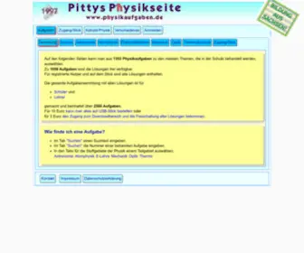 PHysikaufgaben.de(Pittys Physikseite) Screenshot