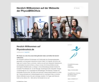 PHysiobracksis.de(Herzlich Willkommen auf der Webseite der PhysioBRACKsis) Screenshot