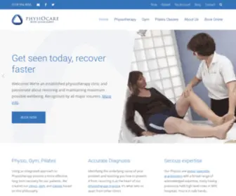 PHysiocare.co.uk(Physiotherapy in Twyford) Screenshot