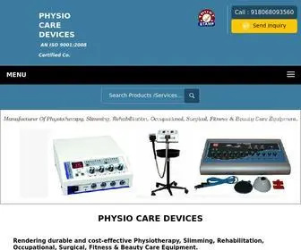 PHysiocaredevice.com(PHYSIO CARE DEVICES) Screenshot